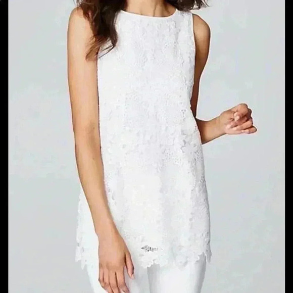 J. Jill Tops - J. Jill Floral Lace Sleeveless Top Size S—B4